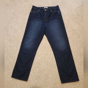 LOFT Women's Deep Indigo Straight Leg Jeans